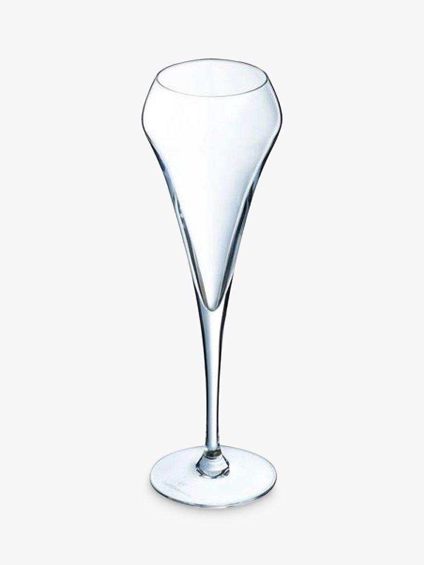 Open Up Crystal Glass Champagne & Sparkling Wine Flute, Set of 6, 200ml, Clear
