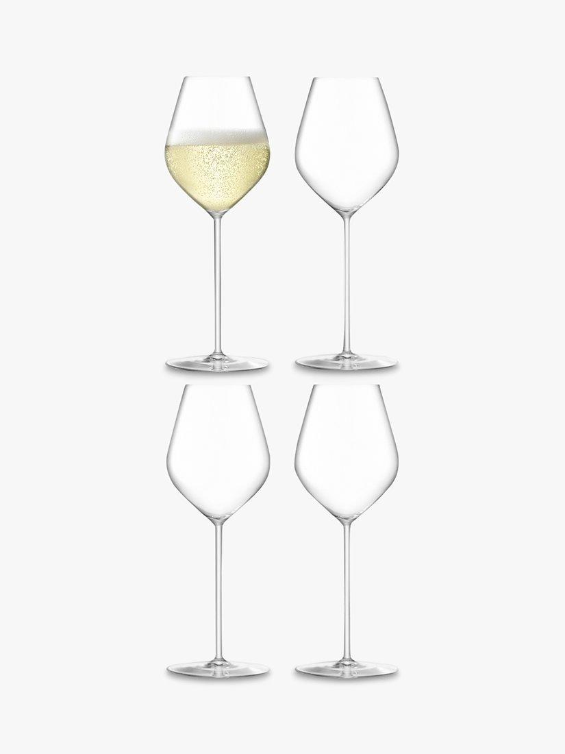 Borough Champagne Glasses, Set of 4, 285ml, Clear