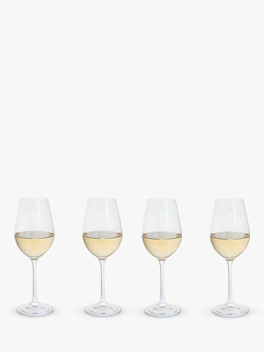 Entertain White Wine Glass, Set of 4, 250ml, Clear