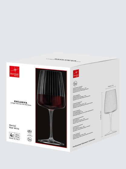 Exclusiva Red Wine Glass, Set of 4, 535ml, Clear