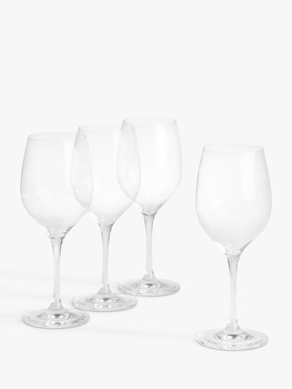 Studio Red Wine Glass, Set of 4, 450ml, Clear